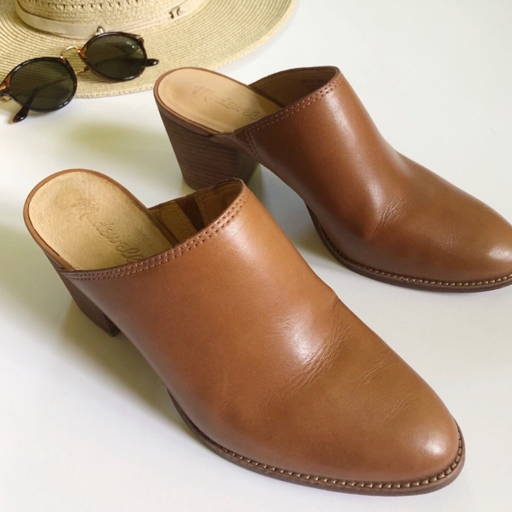 EUC Madewell Harper Mule English Saddle